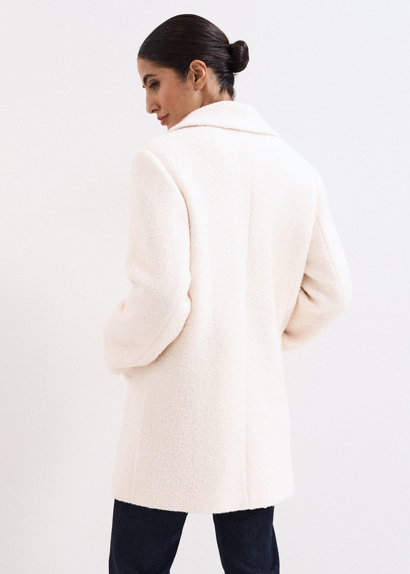 Malin Cream Wool Coat