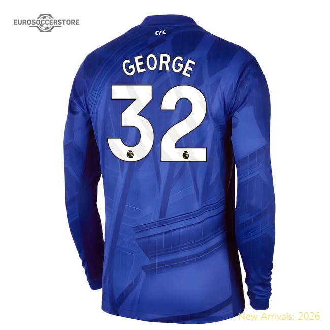 Official 2025-2026 Chelsea Home Long Sleeve Shirt (george 32)
