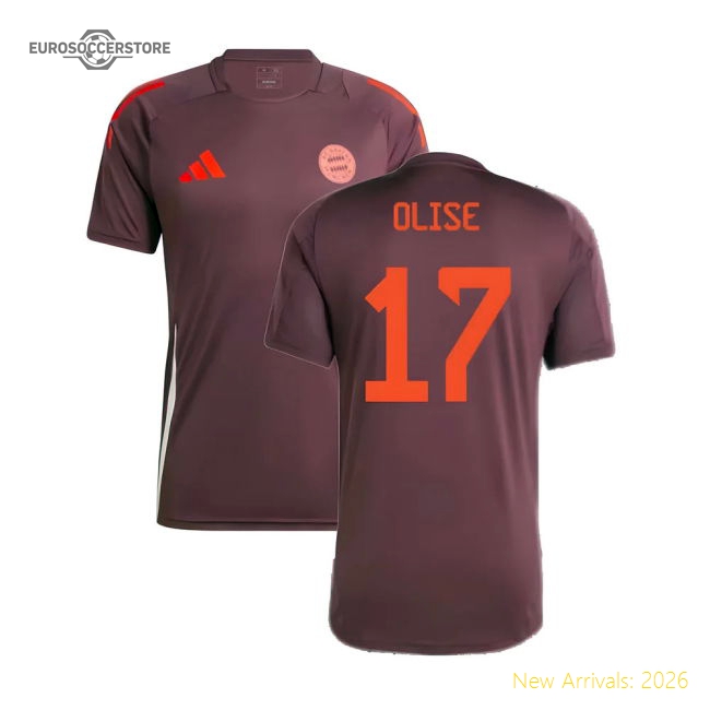 Performance 2024-2025 Bayern Munich Training Shirt (Shadow Maroon) (Olise