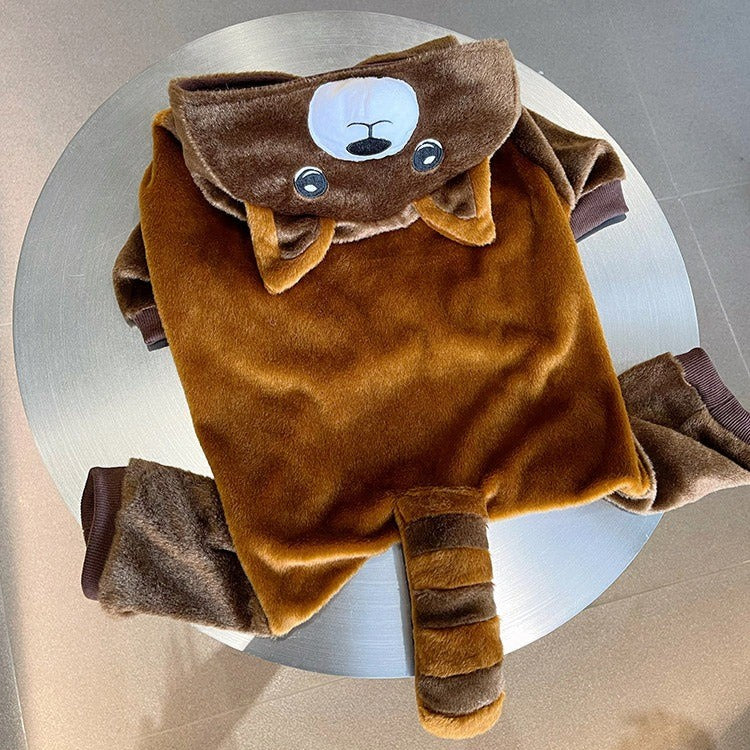 Costume Jumpsuit – Halloween Plush Onesie Soft Dog Costume Dog Supplies