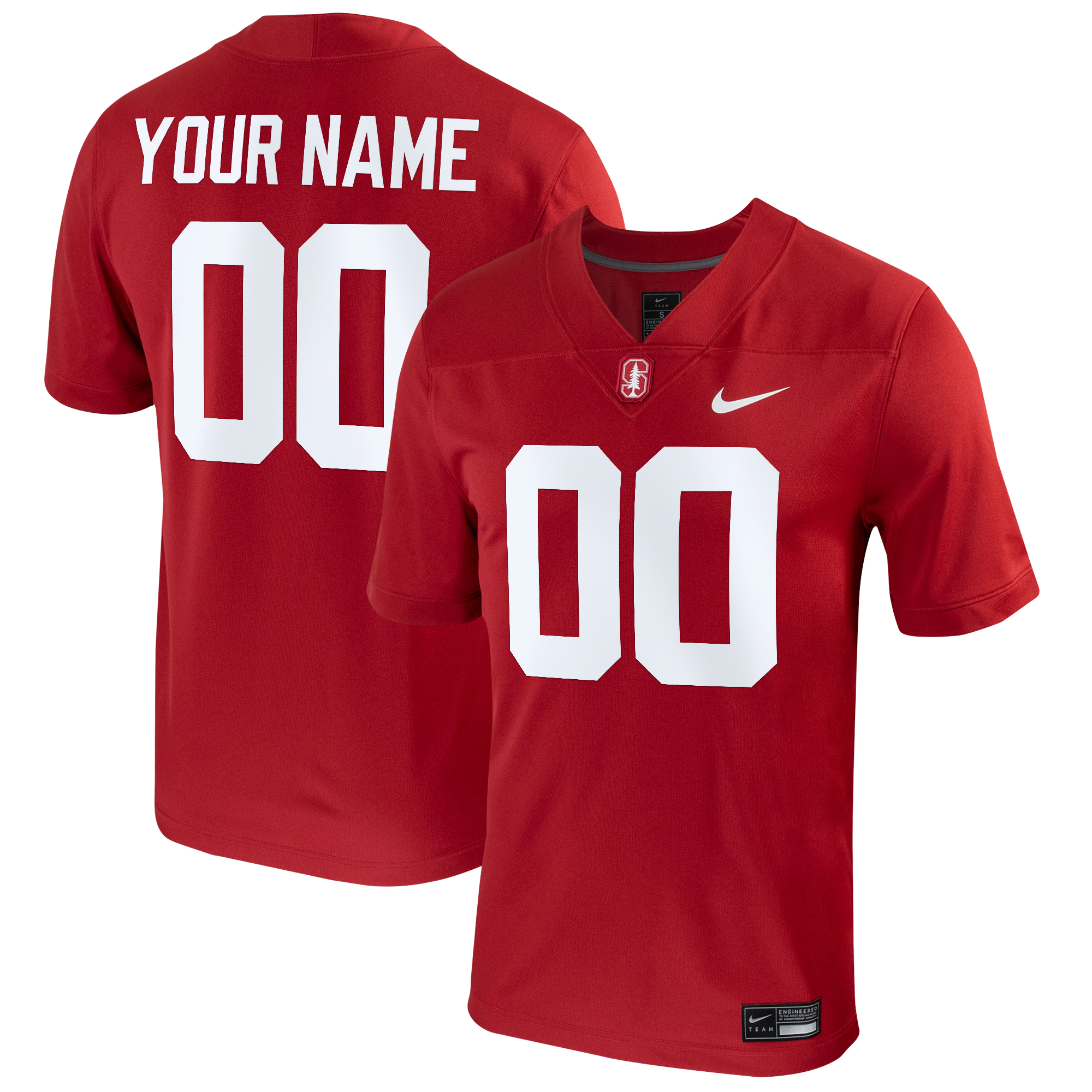 Stanford Cardinal Nike Football Custom Game Jersey - Cardinal