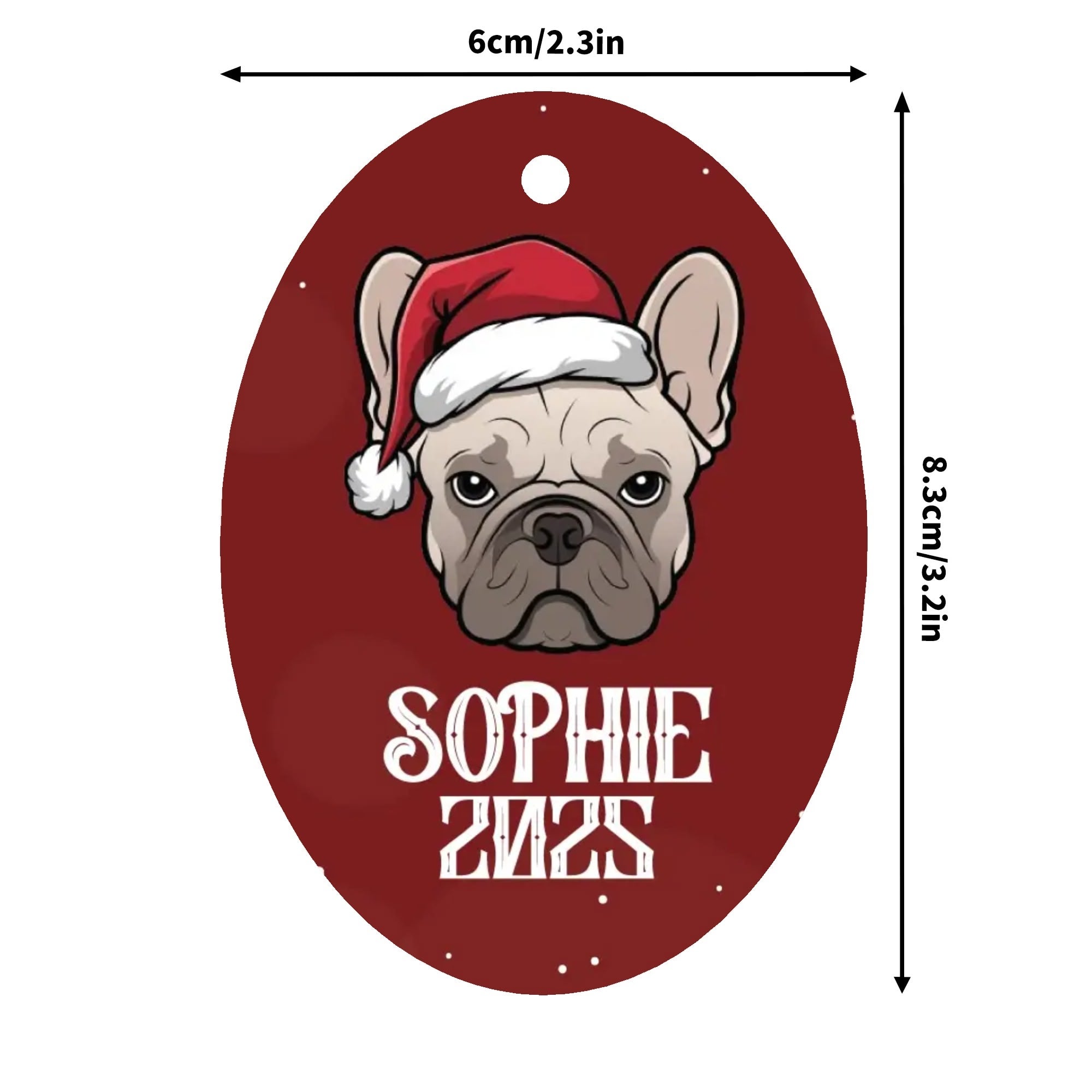 French Bulldog Lover Personalized Ornaments For Frenchie Lovers With