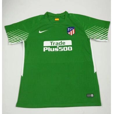 Advanced Fabric Atletico Madrid Goalkeeper 201718 Green Soccer Jersey