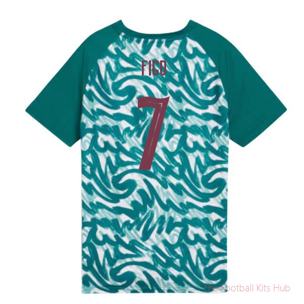 2026-2027 Portugal Warm Up Jersey (Green) - Kids (Figo 7)