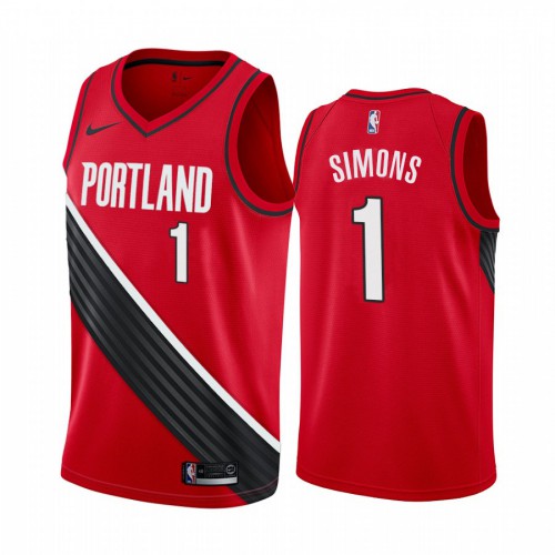 Trail Blazers Red Trail Blazers #1 Nike Jersey - Reasonably Priced