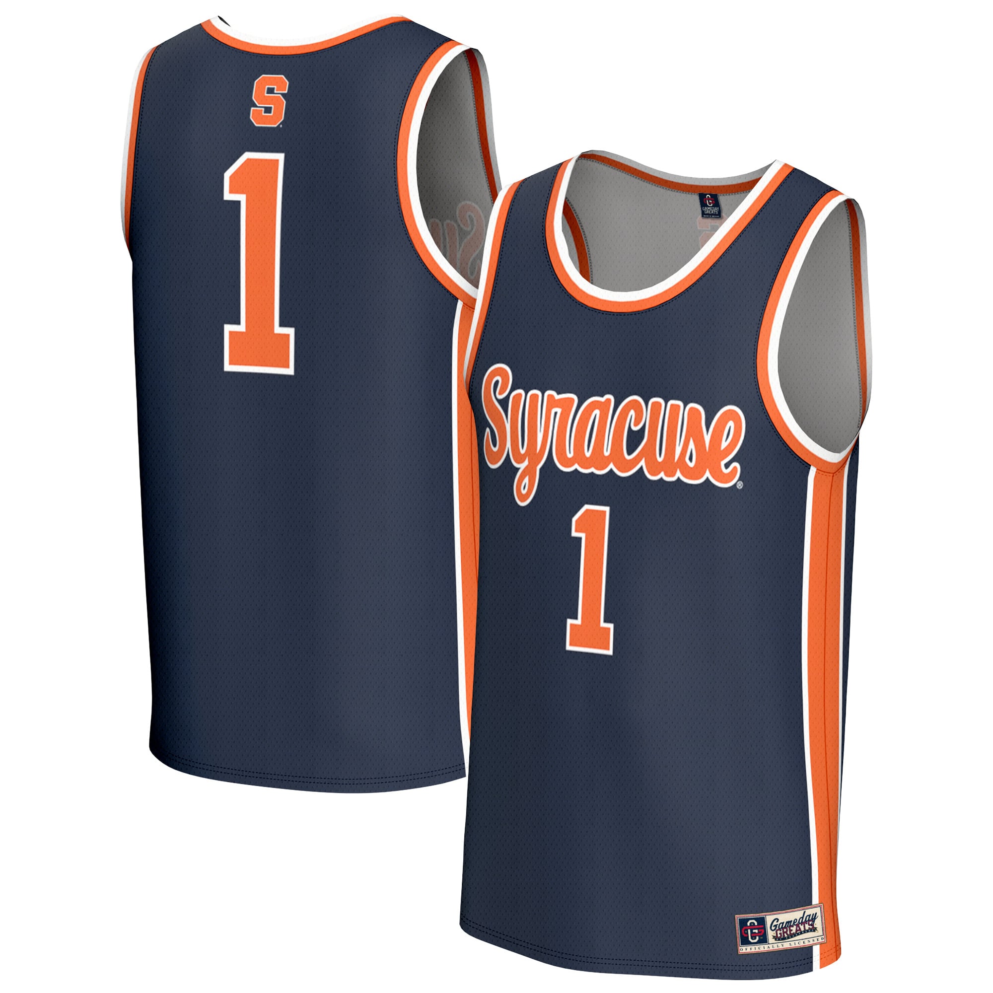 Syracuse Orange GameDay Greats Youth Lightweight Collegiate Basketball Fashion Jersey - Navy