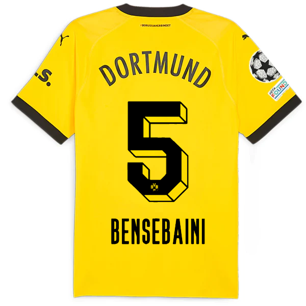 Borussia Dortmund Patches 2023-2024 UCL Home Jersey – Authentic Shirt