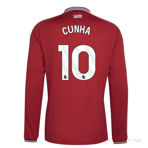 Matchday Man Utd 2026-2027 Long Sleeve Home Shirt (Cunha 10)