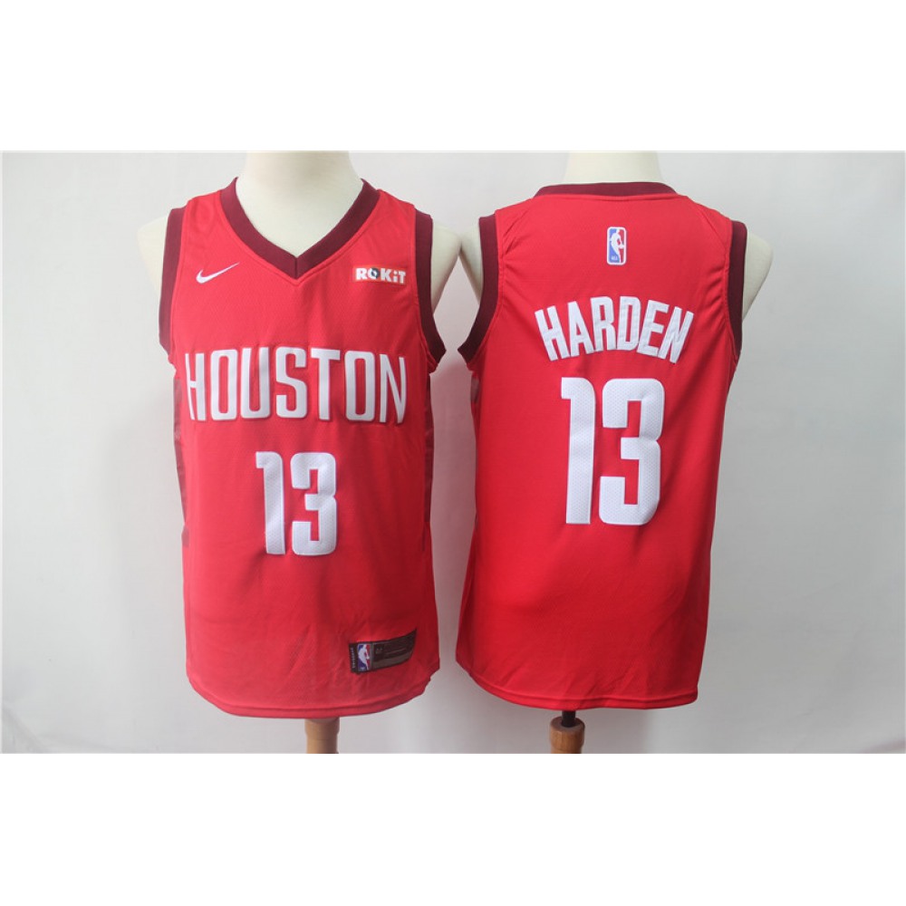 Official James Harden13 Houston Rockets Red Jersey - - Fan Favorite