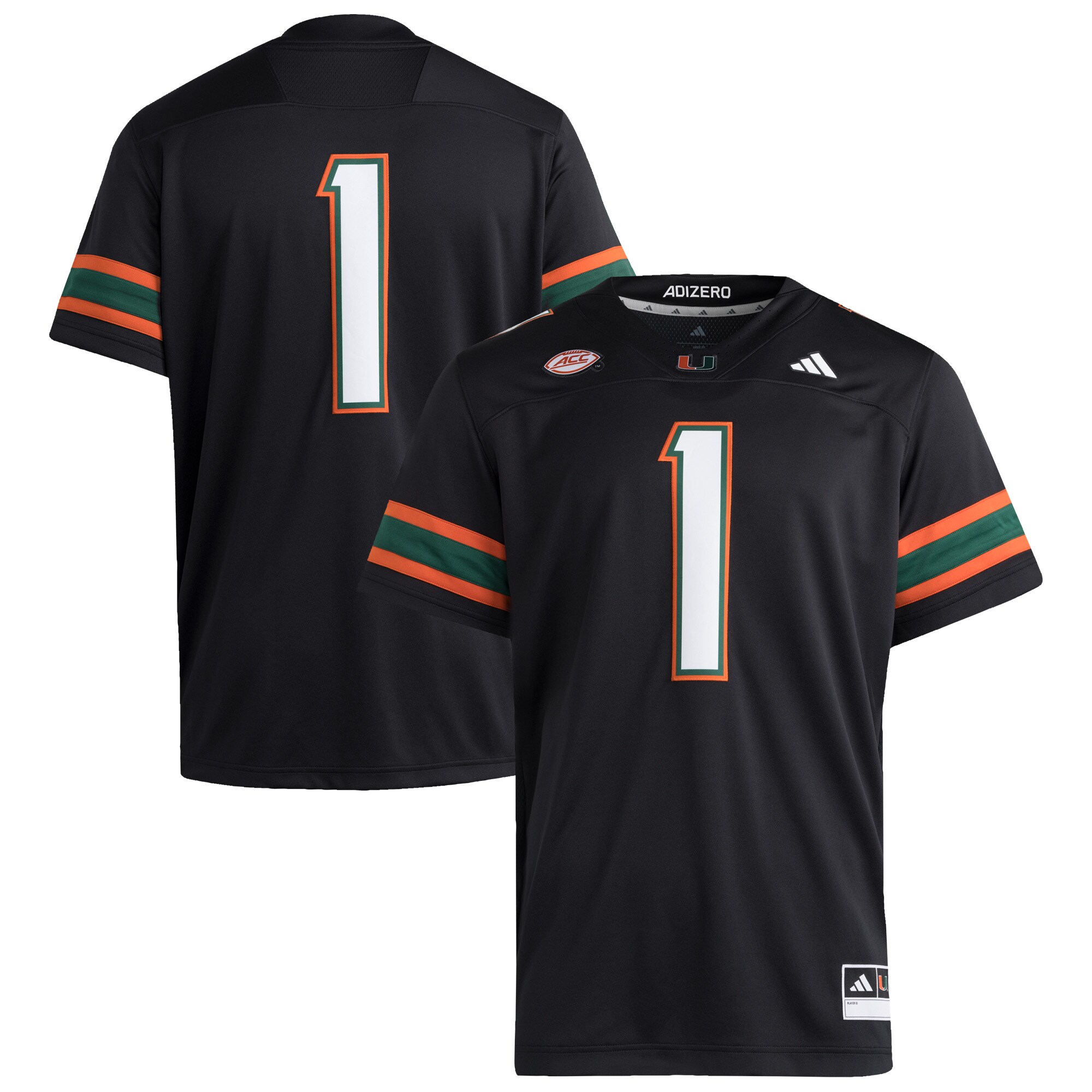 [NJP] Miami Hurricanes Premier Jersey - Black