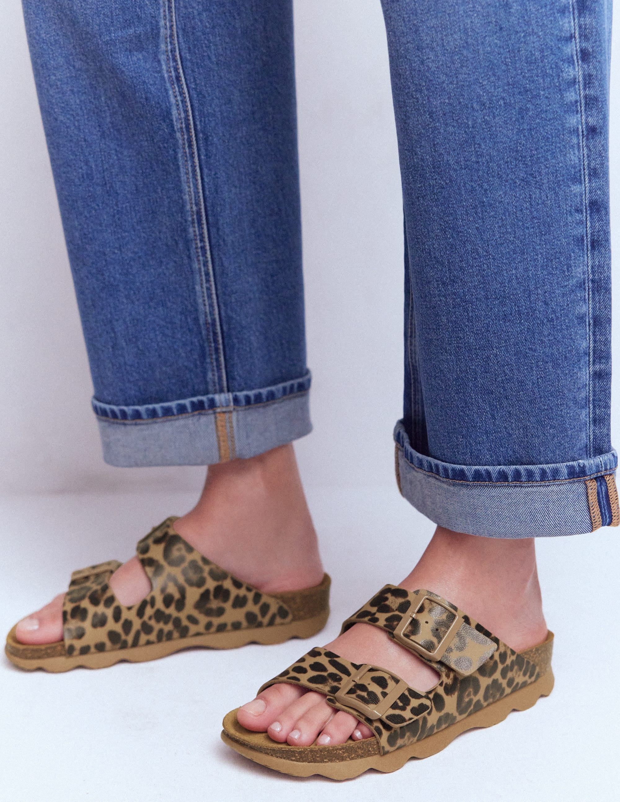 Lyla Printed Buckle Sliders
