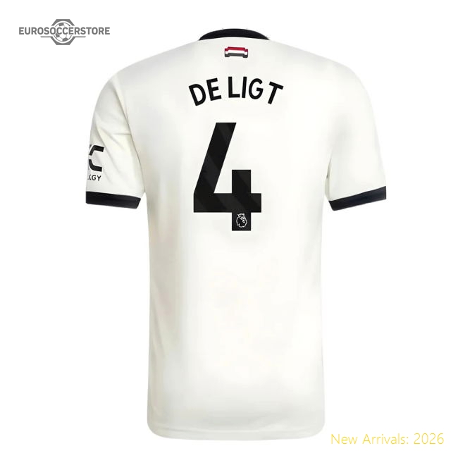 Authentic 2024-2025 Man Utd Authentic Third Shirt (de Ligt 4)
