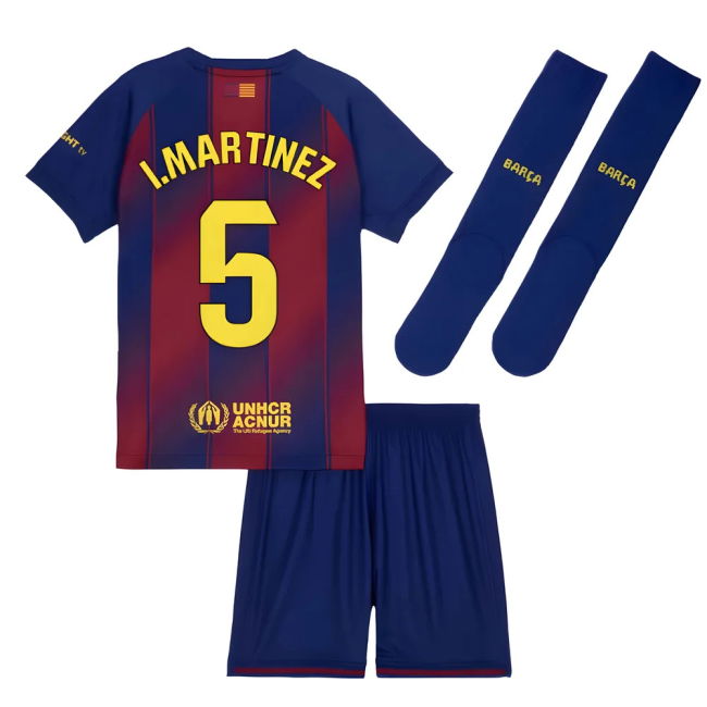 Official 2025-2026 Barcelona Home With Modern Design - Machine