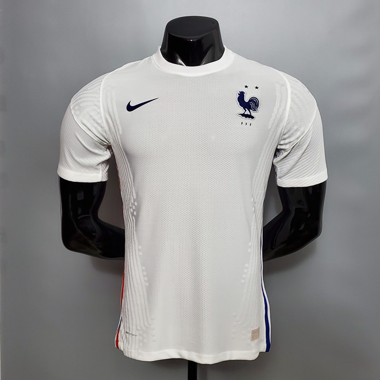20-21 FRANCE EURO 2020 SOCCER JERSEY AWAY WHITE FOOTBALL SHIRT PLAYER