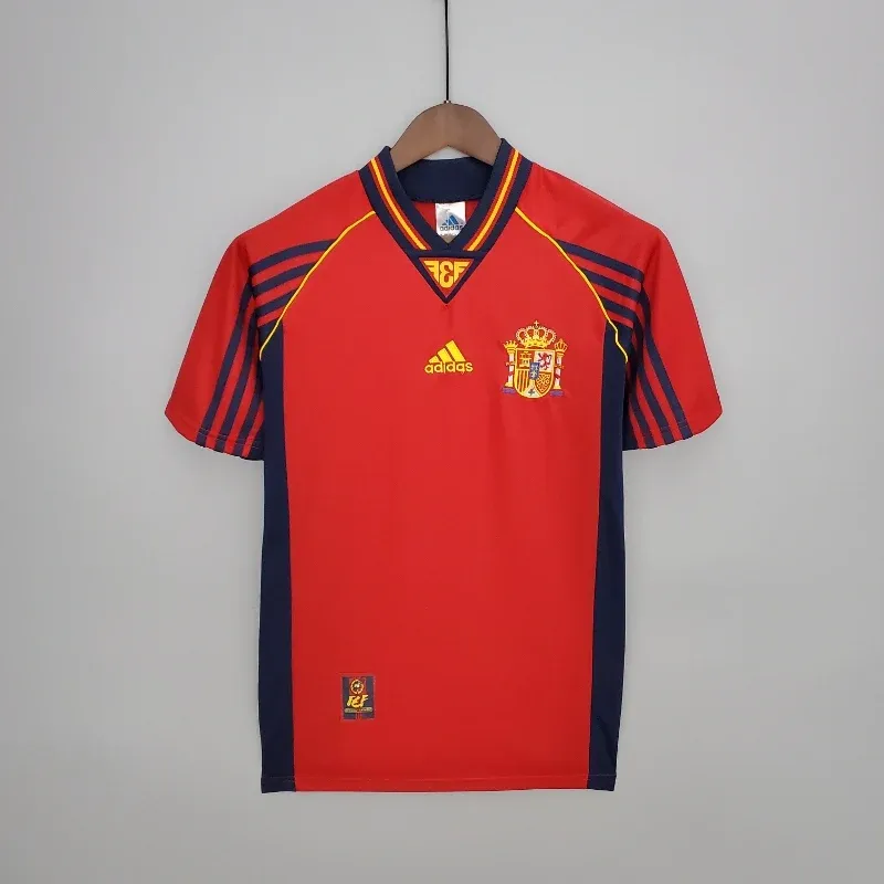 Cheap 1998 Spain Jersey retro kit