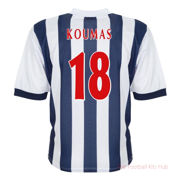 Football Team West Brom 2002-2003 Home Shirt (Koumas 18)