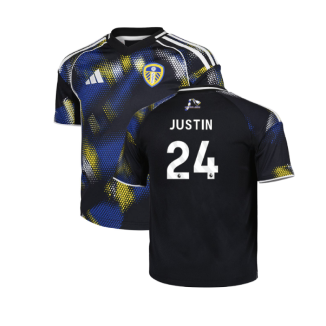 Justin 24 2025 Edition Leeds Third Football Shirt 2025-2026 (Kids)