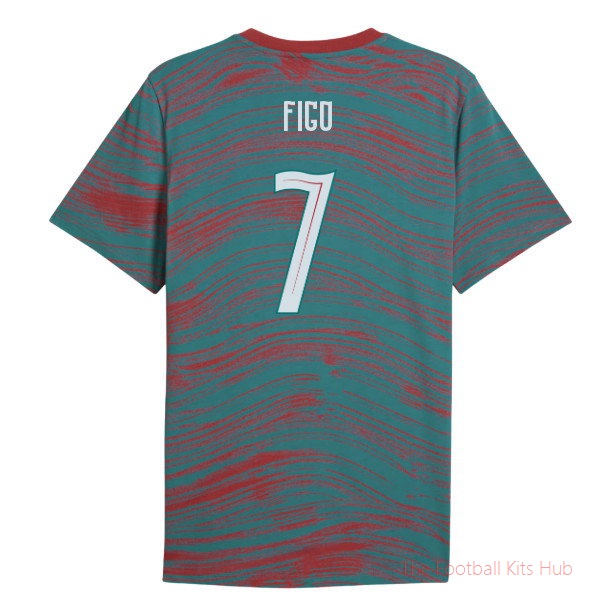 [JED] 2026/27 Portugal FtblCulture Tee AOP (Red) (Figo 7)