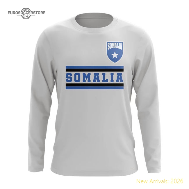 First-class Somalia Core Football Country Long Sleeve T-shirt (white)