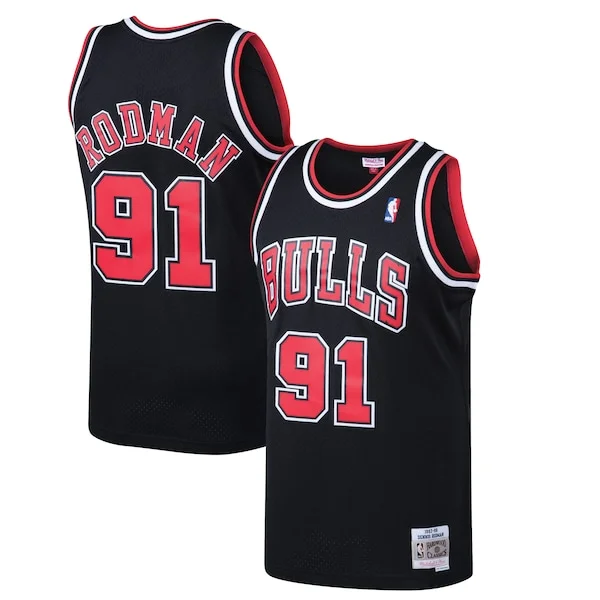 Dennis Rodman CHI Premium Team Jersey - Black - Licensed Product