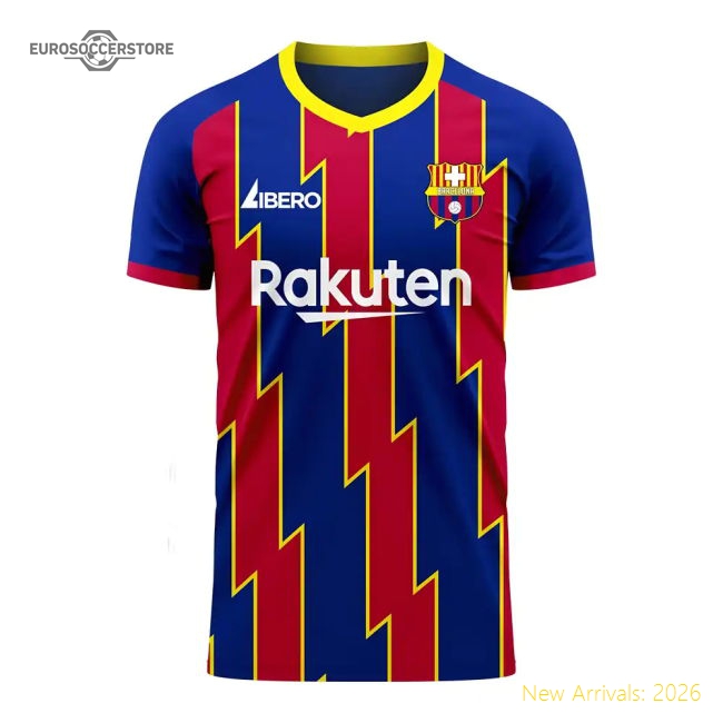 Professional-Grade Catalonia 2025-2026 Home Concept Football Kit (Libero) (Lewandowski