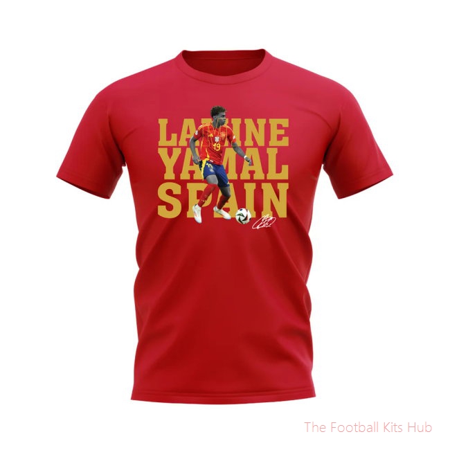 Lamine Yamal Spain Player Tee (Red)