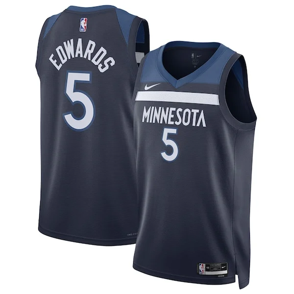 Anthony Edwards MIN Swingman Jersey - top-tier NBA - Navy training
