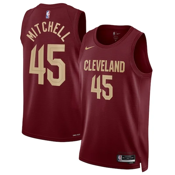 Durable Donovan Mitchell CLE NBA Jersey - Affordable Price