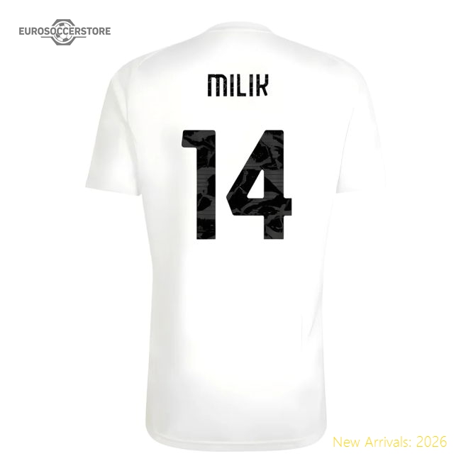 Popular 2025-2026 Juventus Training Tee (White) (Milik 14)