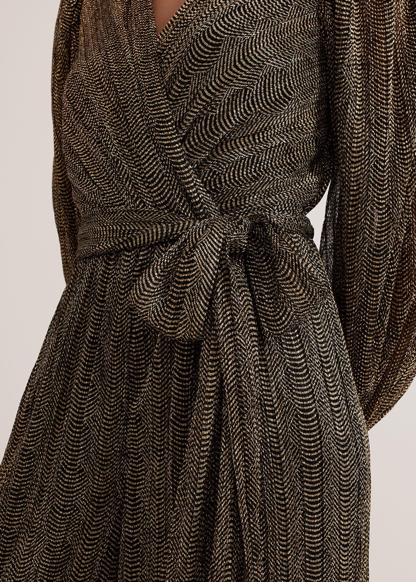 Petite Alli Gold Textured Jumpsuit