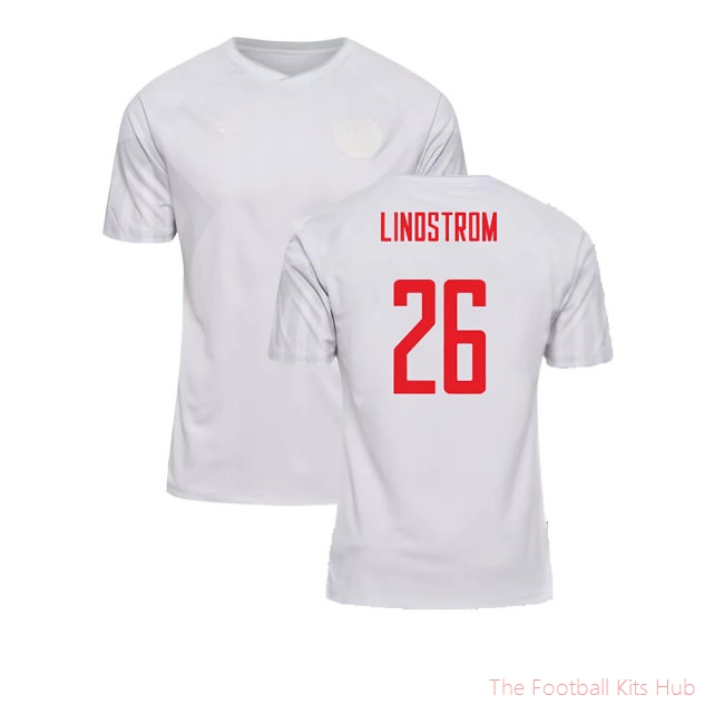 2022-2023 Denmark Away Shirt (Lindstrom 26)