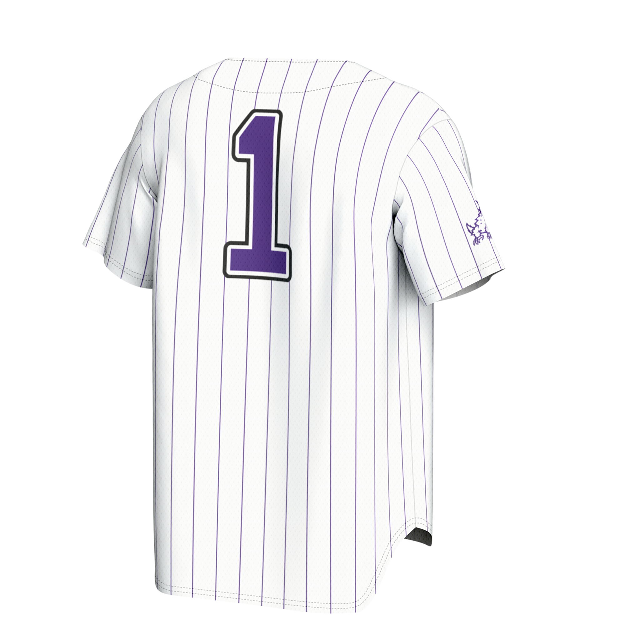 [NJP] TCU Horned Frogs GameDay Greats Youth Lightweight Collegiate Baseball Fashion Jersey - White