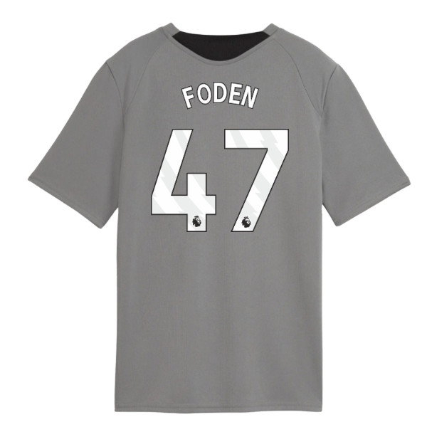 [JGK] 2026-2027 Man City Training Jersey (Cast Iron) - Kids (Foden 47)