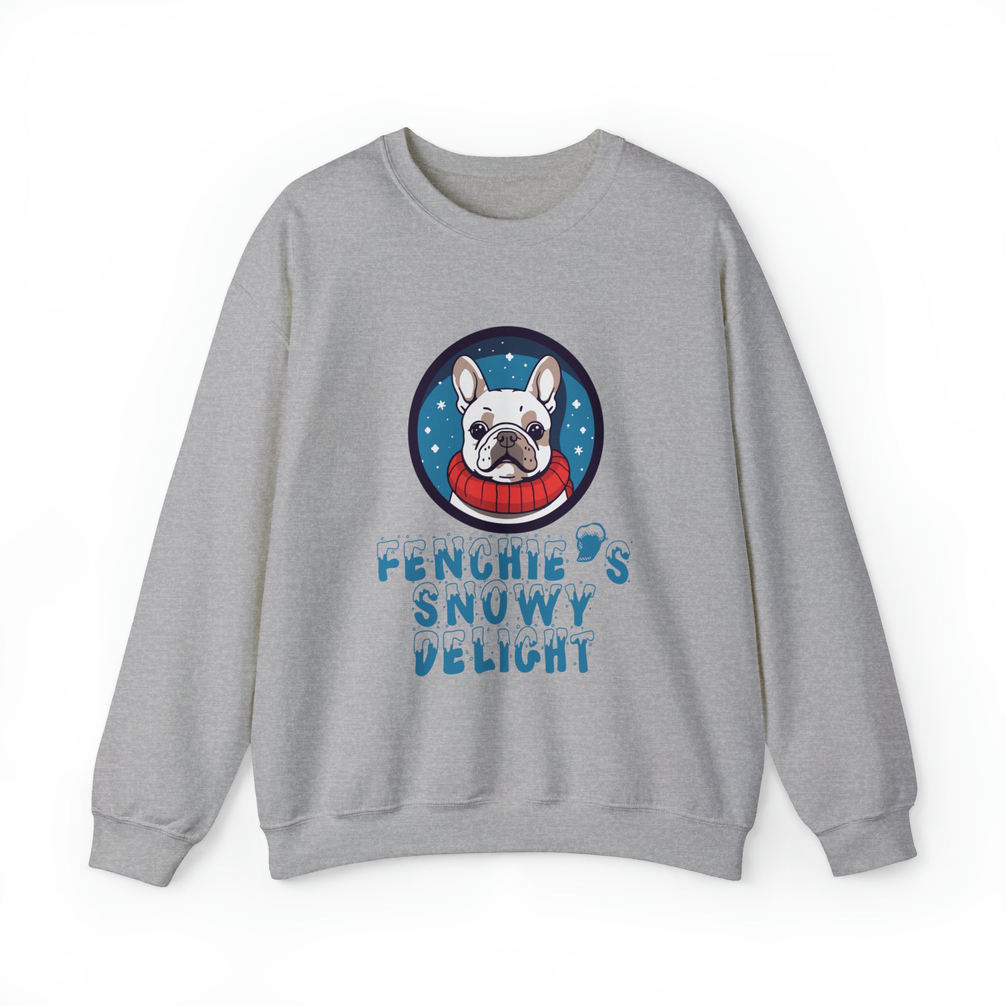 Snowy Delight - Frenchie Lover Unisex Sweatshirt Everyday Use