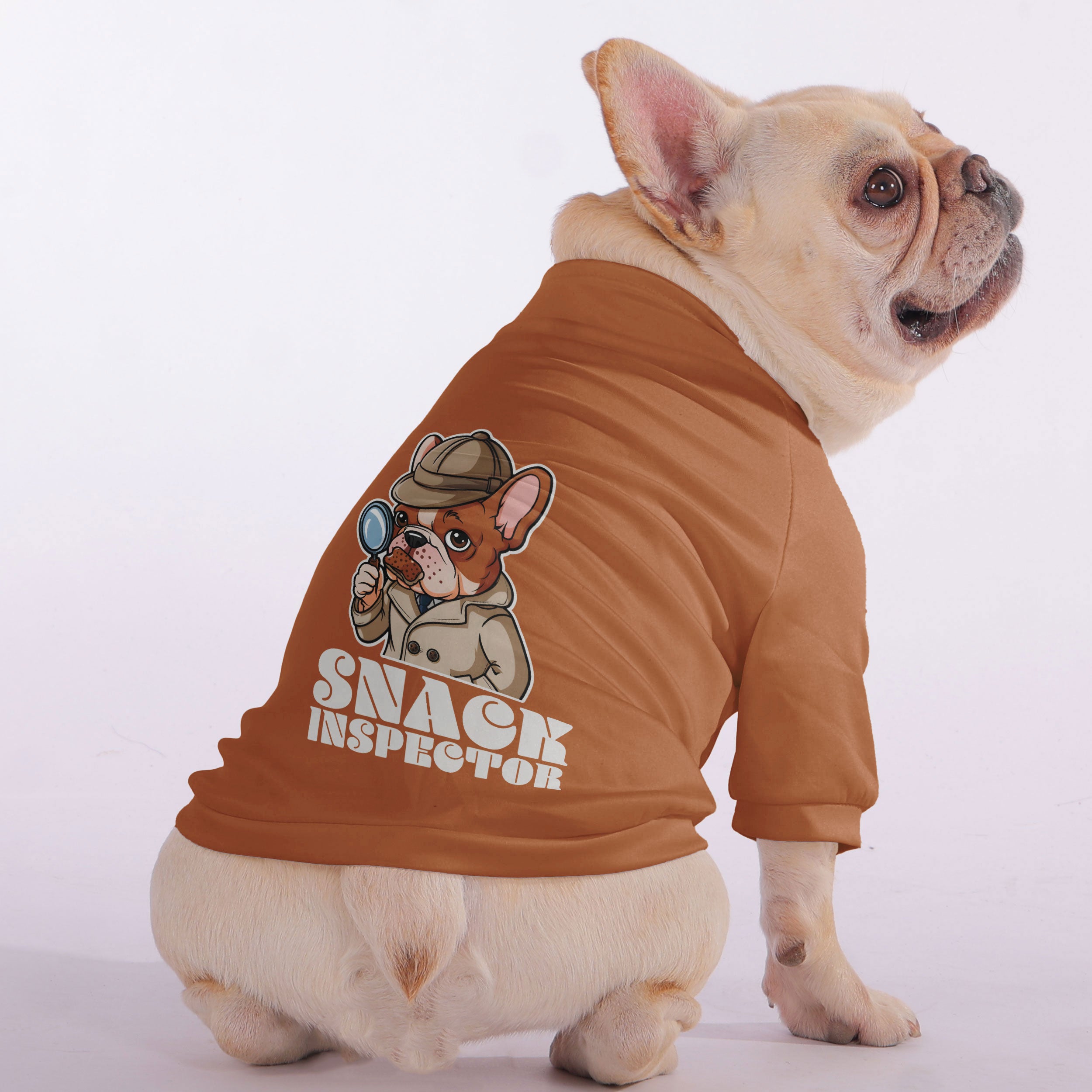 Snack Inspector - Snuggly Zip-Up Sweatshirt for French Bulldogs