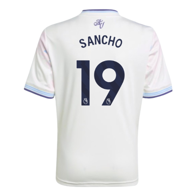 Premium 2025-2026 Aston Villa Third Shirt - Kids (sancho 19)