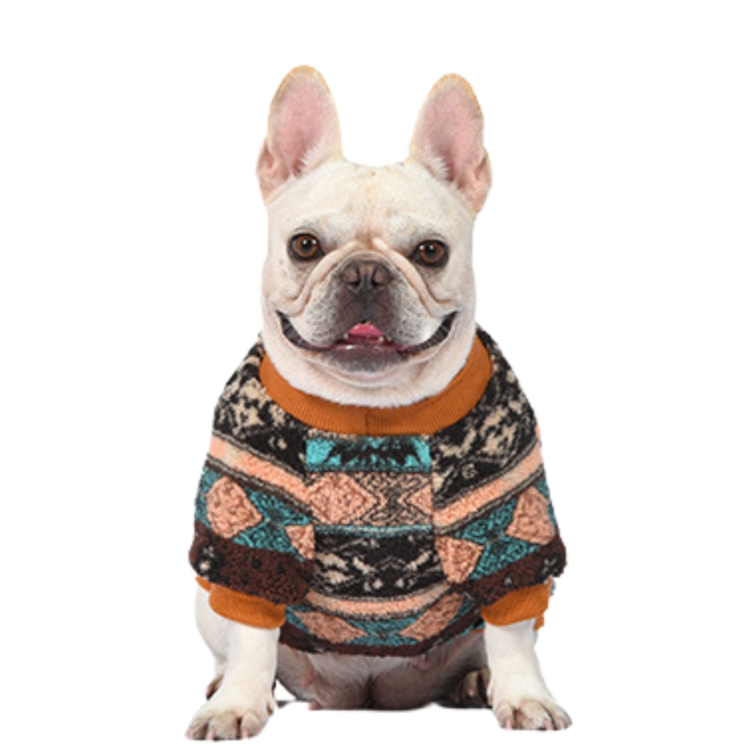 French Bulldog Frenchie Christmas Sweater – Cozy Fleece Dog Vest For