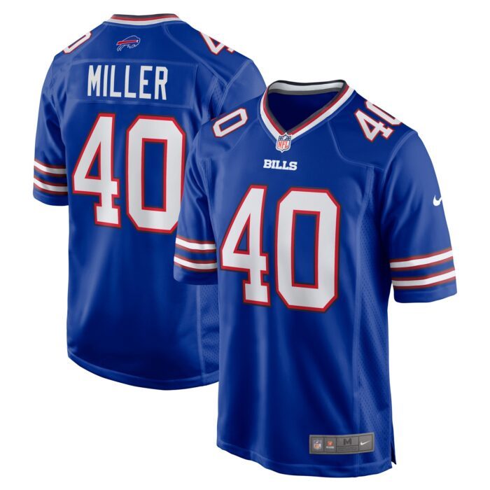 None Men's BUF Bills Sleek Official Jersey Game Day Wear