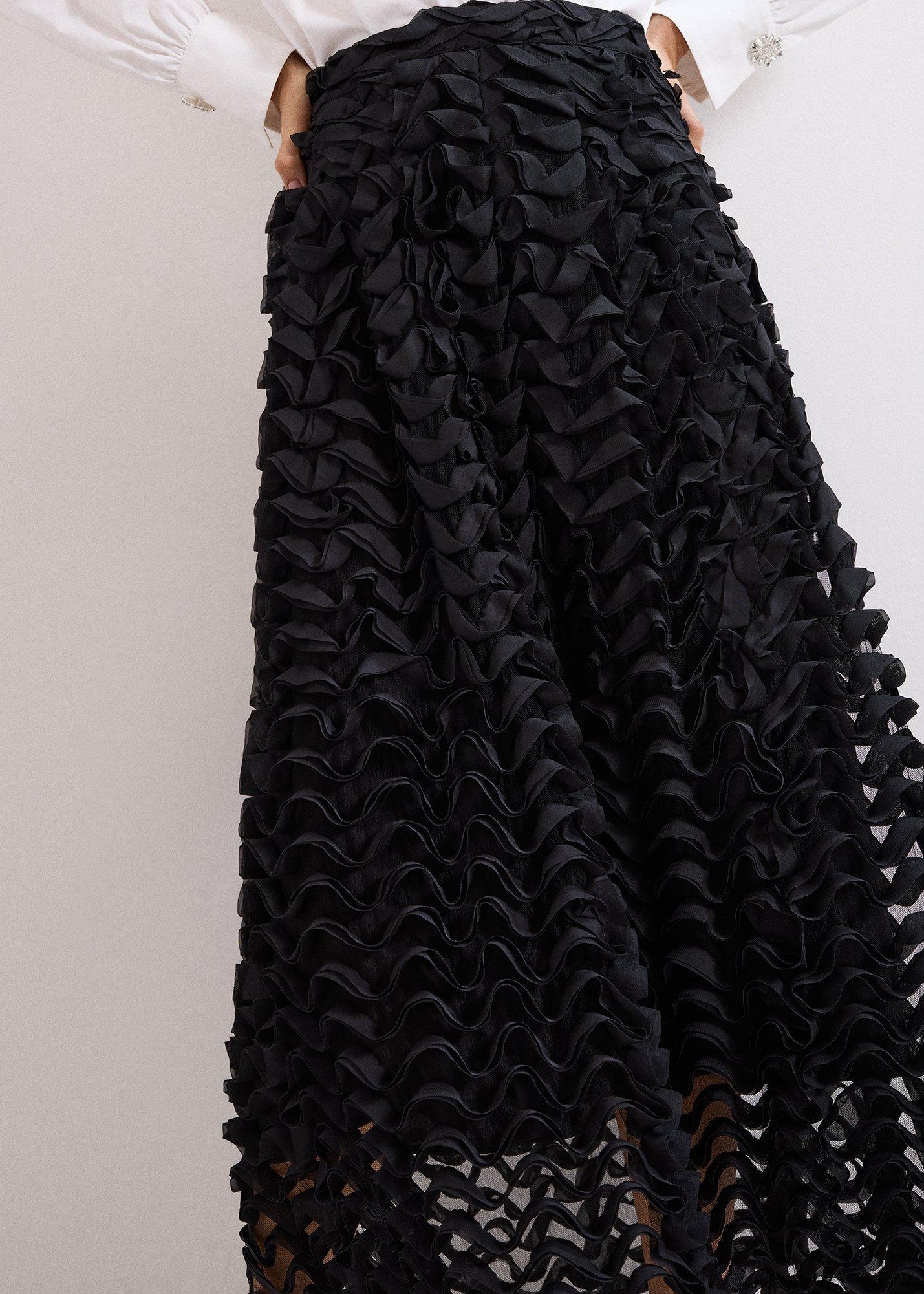 Talis Textured Midi Skirt
