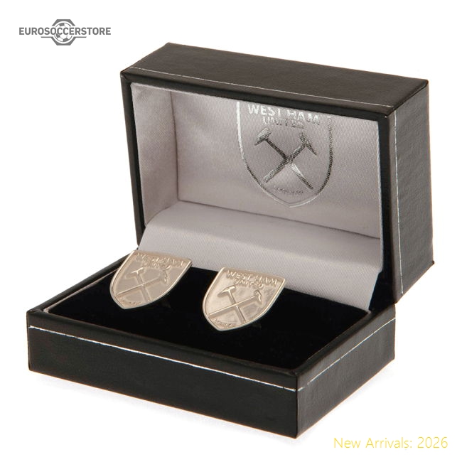 West Ham United FC Sterling Silver Crest Cufflinks