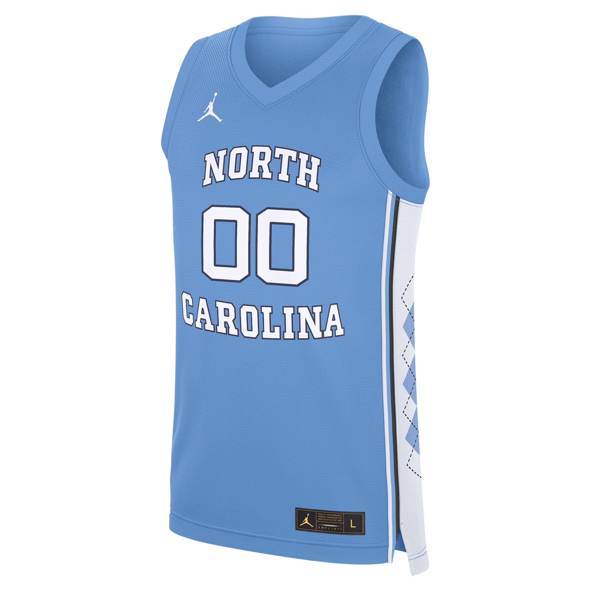 [DDG] North Carolina Tar Heels NIL Pick-A-Player Men's Basketball Jersey - Carolina Blue