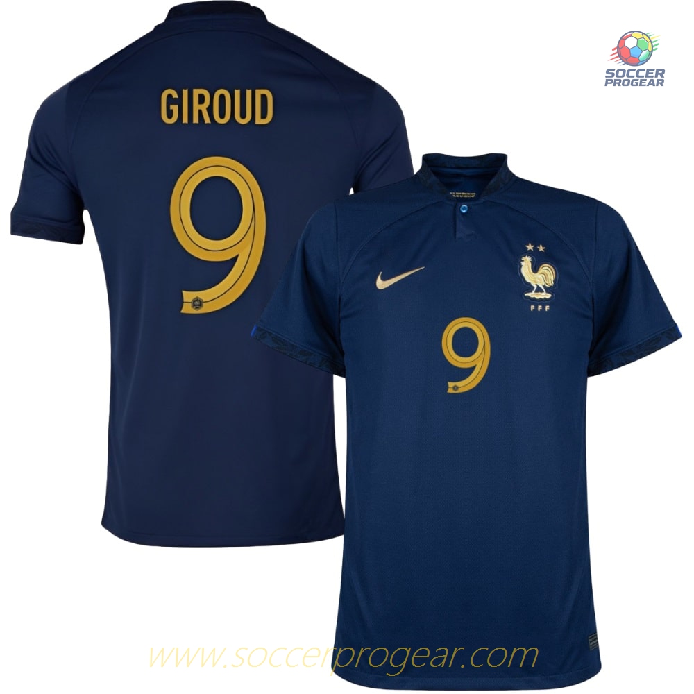 GIROUD 2022 WORLD CUP FRENCH TEAM HOME JERSEY