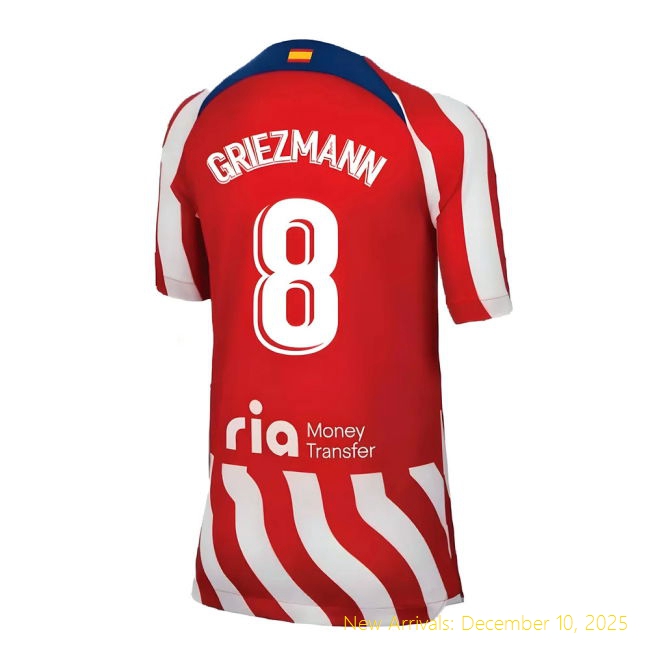 2022-2023 Atletico Madrid Home Shirt - Premium Uniform - Kids Color...