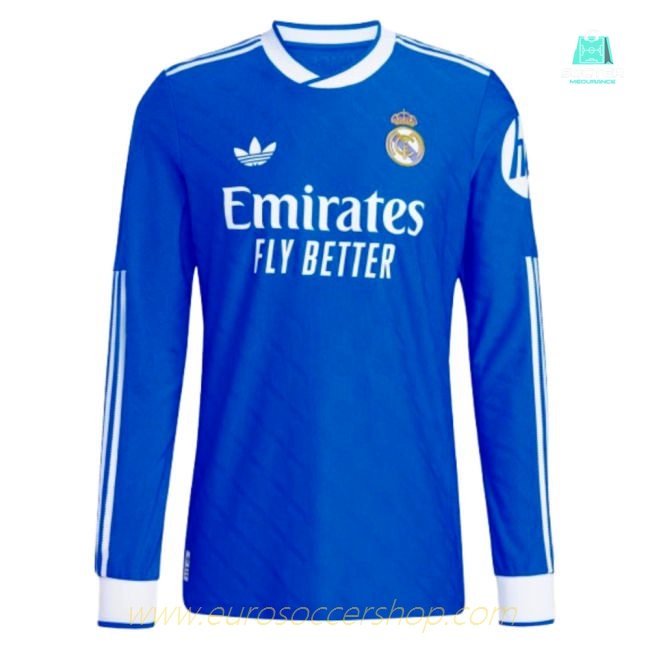 2025-2026 Real Madrid Authentic Long Sleeve Third Shirt (Rodrygo 11)