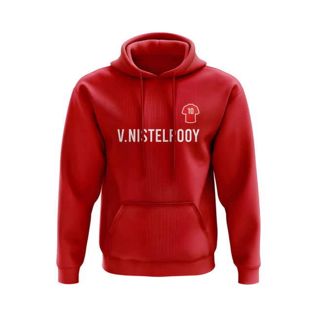 Ruud Van Nistelrooy Man United Number Hoody (Red)