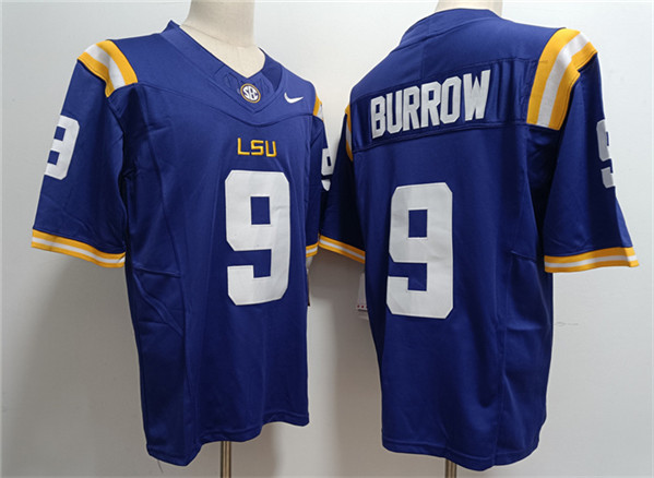 Men's LSU Bayou Bengals Purple 2023 home jersey Joe Burreaux #9