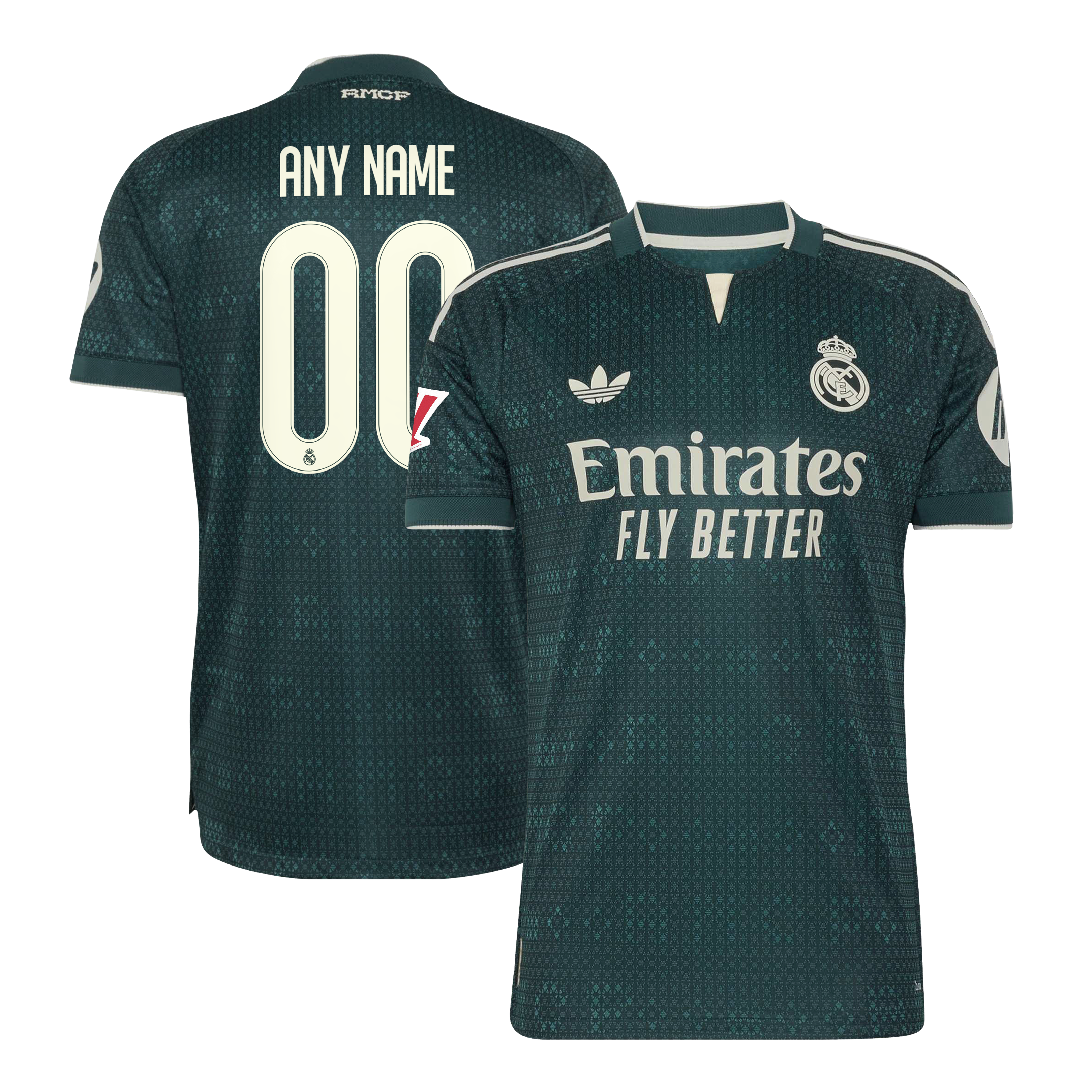 [JED] Real Madrid 2026/27 Away On-Field Authentic Custom Jersey - Green