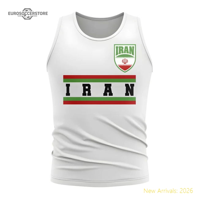 Iran National Team Core Football Country Sleeveless Tee (white)