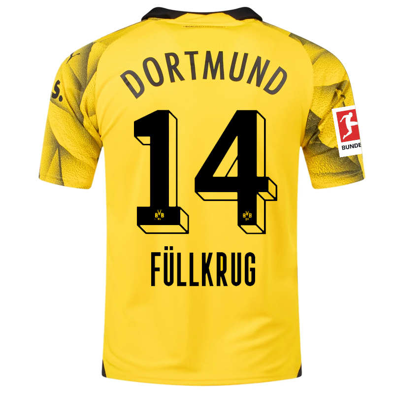Borussia Dortmund Patch 2023-2024 Bun Third Jersey – Authentic Shirt