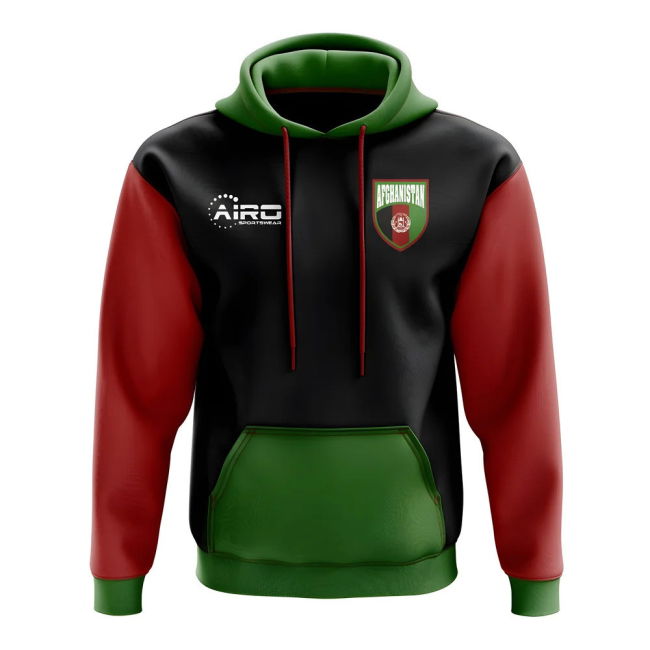 Authentic Afghanistan Concept Country Football Hoody (Black)